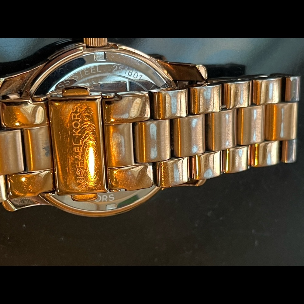 Copper Tone MICHAEL KORS WATCH | Rolex Style M- L wrist | Firm $ - Picture 6 of 10